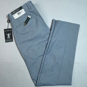 Lauren Ralph Lauren Men Light Blue Flat Front Ultraflex Pants 32W x 32L NEW